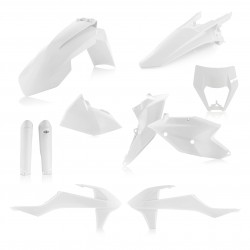 KIT COMPLETO DE PLÁSTICO ACERBIS KTM EXC-F 350 2017-2019, BLANCO