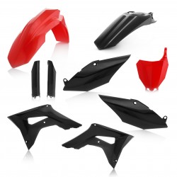 ACERBIS PLASTIK FULL KIT HONDA CRF 250 R 2018, ROT/SCHWARZ