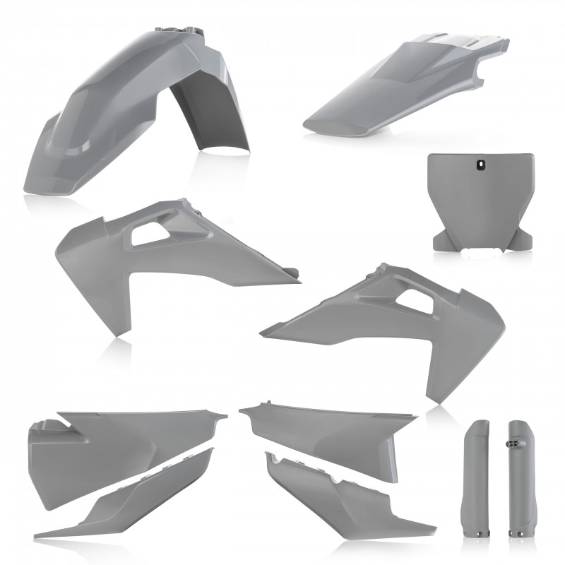 ACERBIS PLASTIC FULL KIT HUSQVARNA TC 125 2019-2022, TC 250 2019-2022, GREY