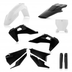 ACERBIS PLASTIC FULL KIT HUSQVARNA FC 250 2019-2022, FC 350 2019-2022, BLACK/WHITE