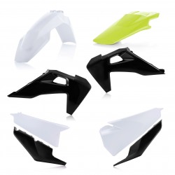 ACERBIS PLASTIC KIT HUSQVARNA FC 250 2019-2022, WHITE/BLACK