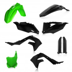 ACERBIS PLASTIC FULL KIT KAWASAKI KX 450 F 2019-2023, BLACK/GREEN