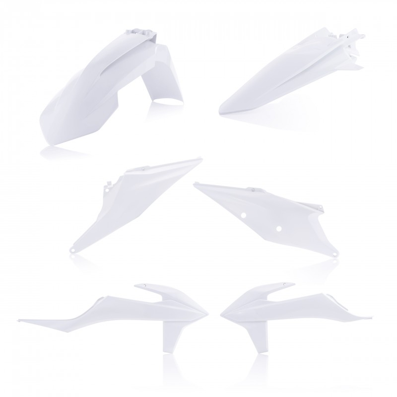 KIT PLASTICHE ACERBIS KTM EXC 125 2020-2023, EXC 200 2020-2023, BIANCO 2