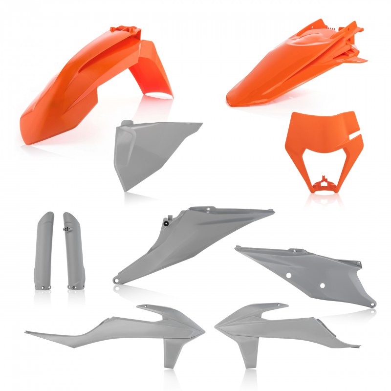 ACERBIS PLASTIK FULL KIT KTM EXC 250 2020-2023, ORANGE/GRAU