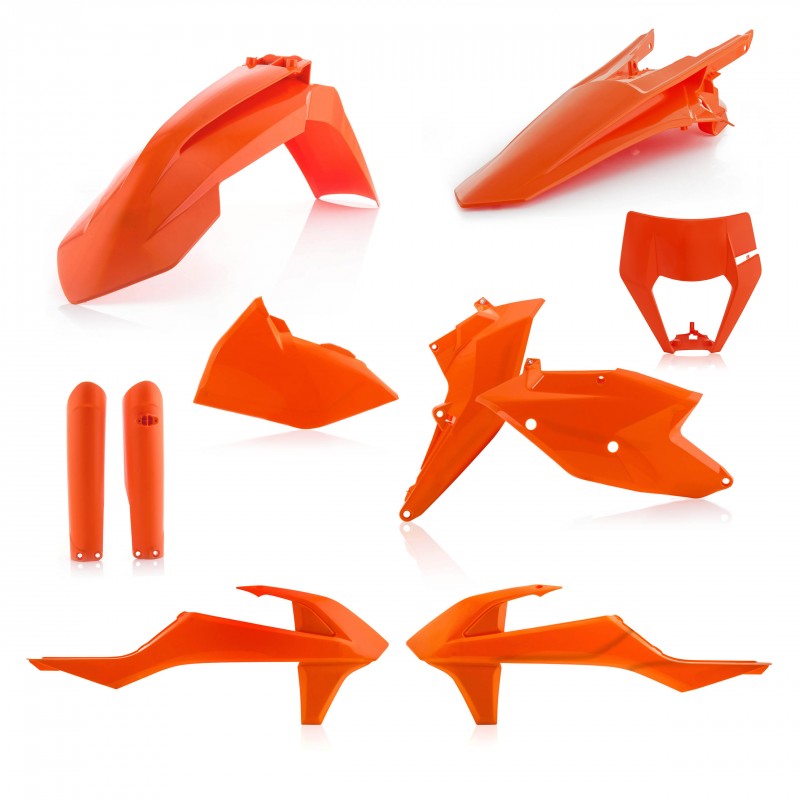 ACERBIS PLASTIC FULL KIT KTM EXC 250 2017-2019, ORANGE