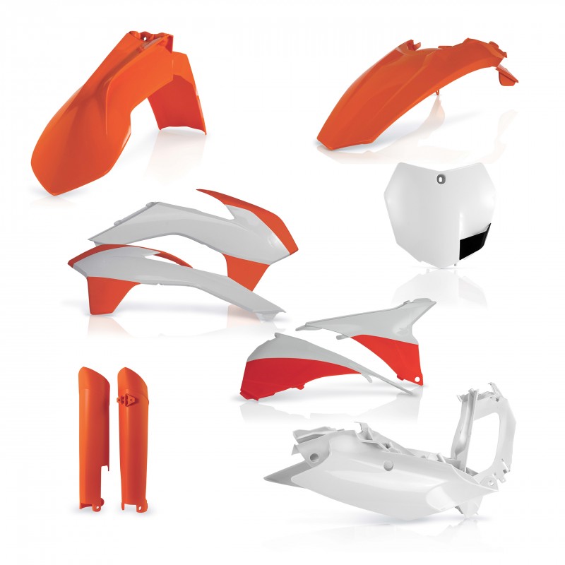 ACERBIS PLASTIC FULL KIT KTM SX/SX-F (NO 50/85 CC) 2013-2014, ORANGE 014