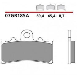 PASTILLAS DE FRENO DELANTERAS SINTERIZADAS BREMBO KTM 390 ADVENTURE 2022-2024 (COMPOUND SA)