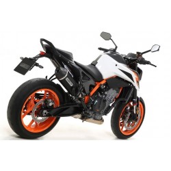 ARROW RACE-TECH EXHAUST KTM 890 DUKE R 2021-2023, DARK ALUMINUM/CARBON, APPROVED