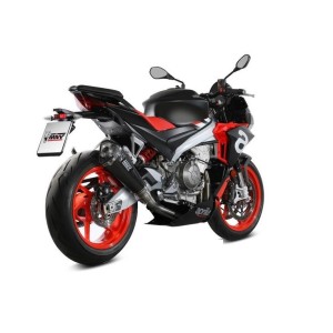 COMPLETE EXHAUST SYSTEM MIVV DELTA RACE FOR APRILIA TUONO 660 2021-2024, CARBON HIGH PASS