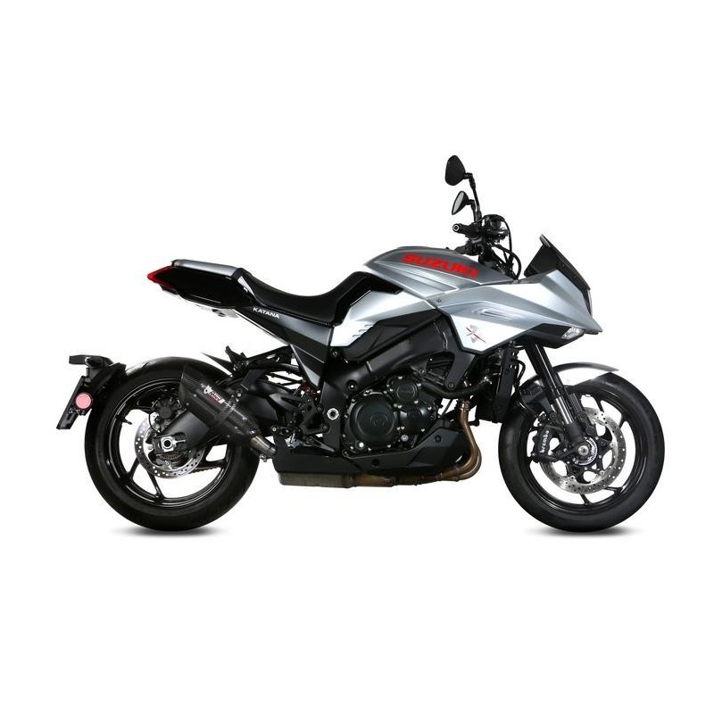 EXHAUST MIVV SUONO SUZUKI KATANA 1000 2021-2024, APPROVED BLACK/CARBON