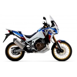 TERMINALE DI SCARICO ARROW SONORA HONDA AFRICA TWIN 1100 ADV SPORTS 2022-2023, TITANIO DARK/CARBONIO, OMOLOGATO