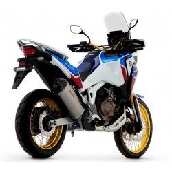 TERMINALE DI SCARICO ARROW SONORA HONDA AFRICA TWIN 1100 ADV SPORTS 2022-2023, TITANIO/CARBONIO, OMOLOGATO 