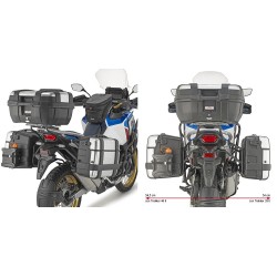 GIVI PL ONE-FIT MONOKEY SIDE CASE HOLDER HONDA AFRICA TWIN 1100 ADVENTURE SPORTS 2022-2023