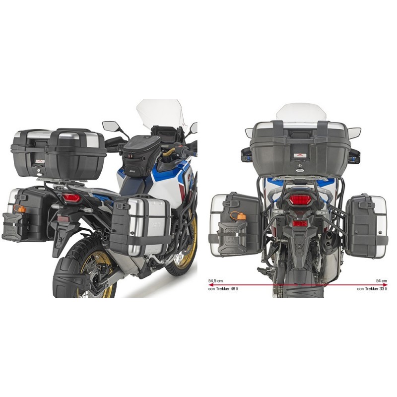 PORTAMALETAS LATERAL GIVI PL ONE-FIT MONOKEY HONDA AFRICA TWIN 1100 ADVENTURE SPORTS 2022-2023