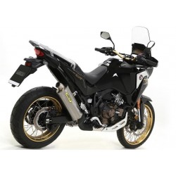 ARROW MAXI RACE-TECH EXHAUST HONDA AFRICA TWIN 1100 ADV. SPORTS 2022, DARK ALUMINUM, APPROVED