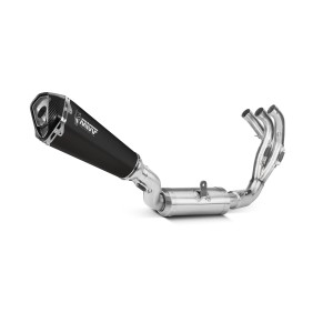 IMPIANTO DI SCARICO COMPLETO MIVV DELTA RACE YAMAHA TRACER 9 2021-2022, DEKAT BLACK/CARBONIO