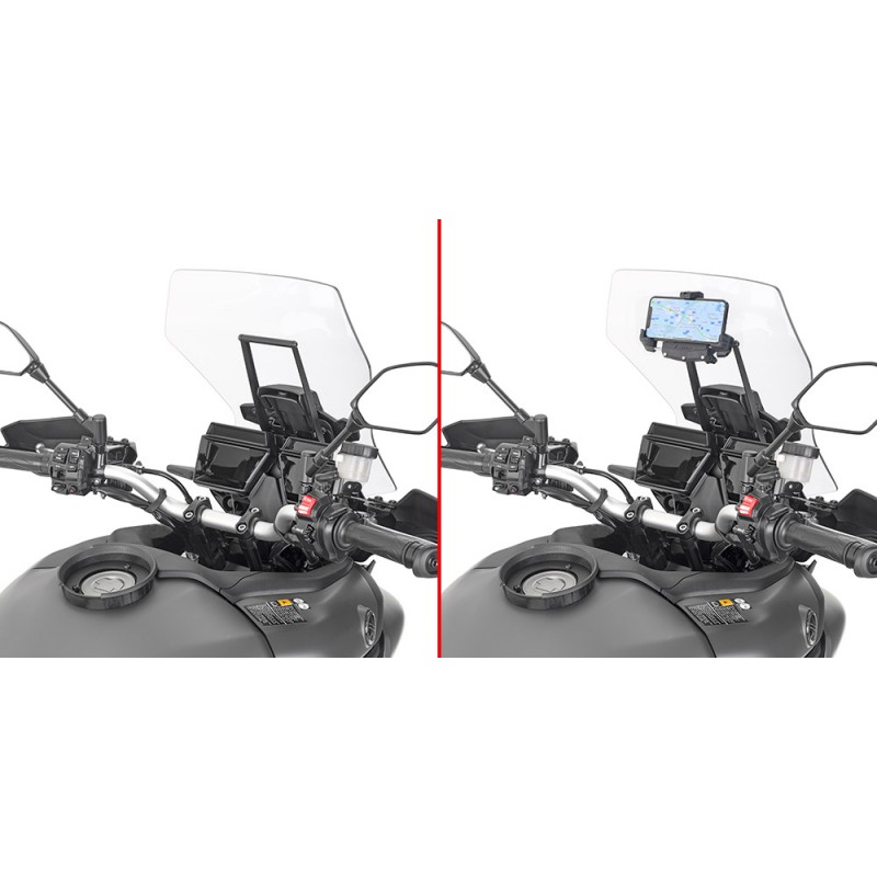 GIVI ALUMINUM TRAVERSE FOR FIXING SMARTPHONE YAMAHA TRACER 9 GT 2021-2024
