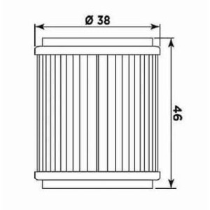 FILTRO OLIO MEIWA 981 YAMAHA MT-125 2021-2024