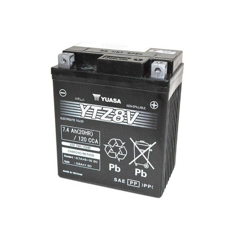PRE-CHARGED SEALED BATTERY YUASA YTZ8-V YAMAHA MT-03 2022-2024
