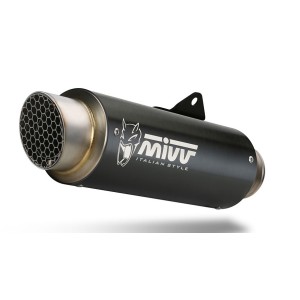 IMPIANTO DI SCARICO COMPLETO MIVV GP PRO YAMAHA MT-125 2021-2024, DEKAT BLACK PASSAGGIO ALTO