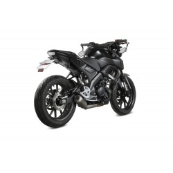 IMPIANTO DI SCARICO COMPLETO MIVV MK3 PER YAMAHA MT-125 2021-2024, NON OMOLOGATO ACCIAIO