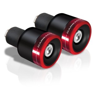 PAR ESTABILIZADORES DE MANILLAR BARRACUDA B-LUX UNIVERSAL PARA MANILLARES DIAM. INTERNO 17 MM ROJO