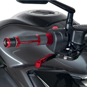 PAIR OF HANDLEBAR STABILIZERS BARRACUDA B-LUX UNIVERSAL FOR HANDLEBAR DIAM. INTERNAL 17 MM, RED