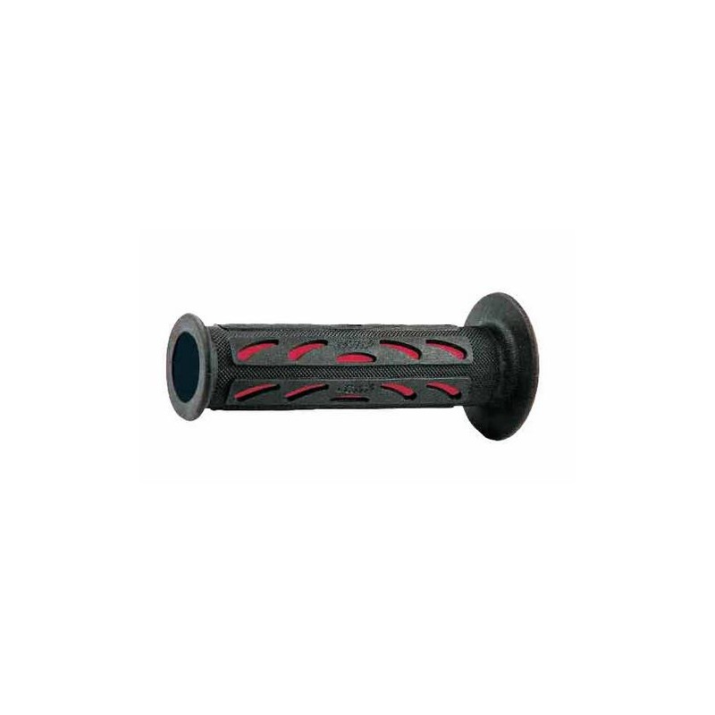 PAR DE PUÑOS PROGRIP 724 PERFORADOS EN LOS LADOS PARA MOTOS DE CARRETERA, ROJO