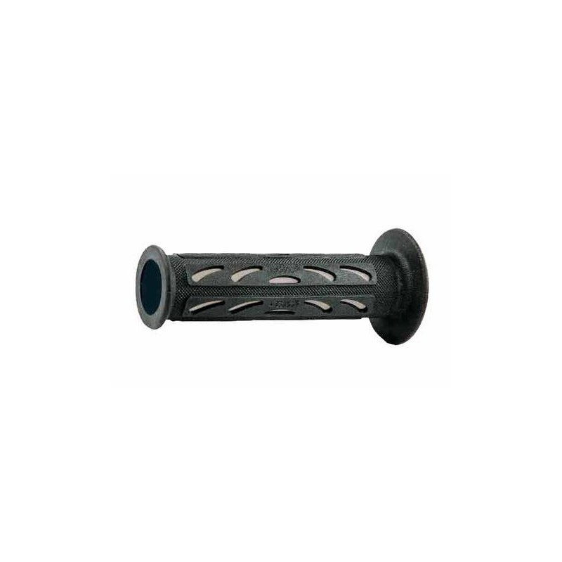 PAIR OF GRIPS PROGRIP 724 PERFORATED ON THE SIDES FOR ROAD MOTORCYCLES, GREY