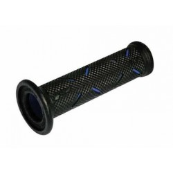 COPPIA MANOPOLE PROGRIP 717 FORATE AI LATI PER MOTO STRADALI, BLU