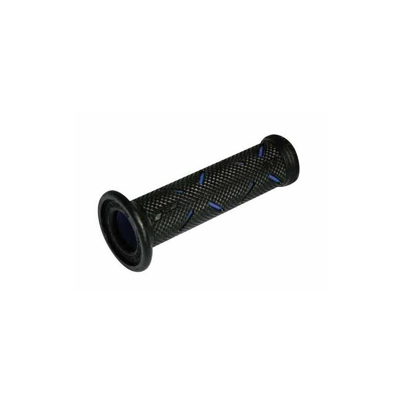 PAIR OF GRIPS PROGRIP 717 PERFORATED ON THE SIDES FOR ROAD MOTORCYCLES, BLUE