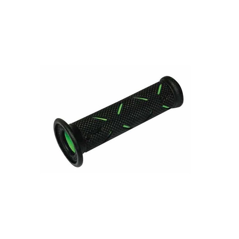 PAR DE PUÑOS PROGRIP 717 PERFORADOS EN LOS LADOS PARA MOTOS DE CARRETERA, VERDE