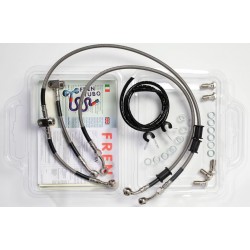 FREN-TBUBO (ANT + POST) DIRECT BRAKE HOSE KIT YAMAHA R6 2005 TRANSPARENT