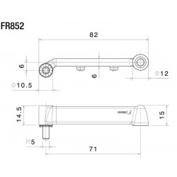 HULL MOUNTING KIT FOR RIZOMA LIGHT UNIT