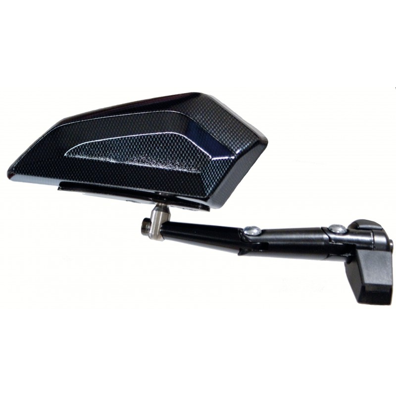PAIR OF UNIVERSAL REAR-VIEW MIRRORS FOR MOTORCYCLES BLACK COLOUR