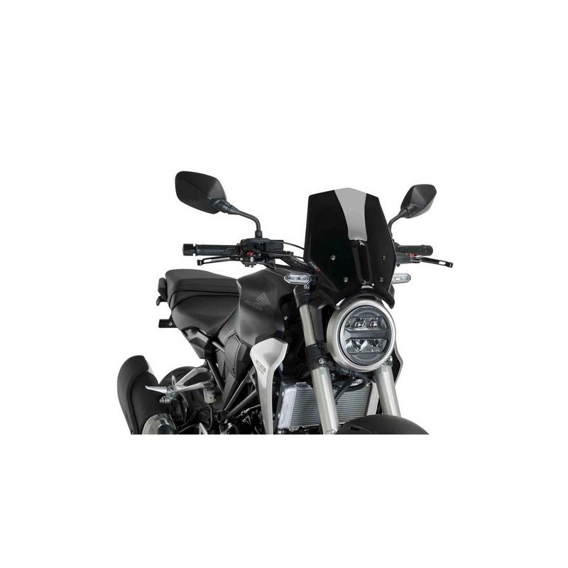 PUIG SPORT NEW GENERATION WINDSCREEN HONDA CB 300 R 2018-2020, BLACK
