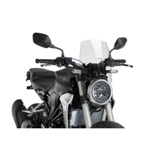 PUIG SPORT NEW GENERATION WINDSCREEN HONDA CB 300 R 2018-2020, TRANSPARENT