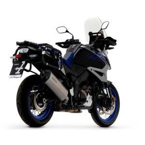 TERMINALE DI SCARICO ARROW SONORA SUZUKI V-STROM 1050 2020-2022, TITANIO DARK/CARBONIO, OMOLOGATO