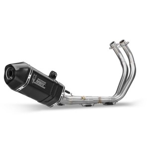 IMPIANTO DI SCARICO COMPLETO MIVV SPEED EDGE YAMAHA TRACER 7 2023-2024, DEKAT BLACK/CARBONIO