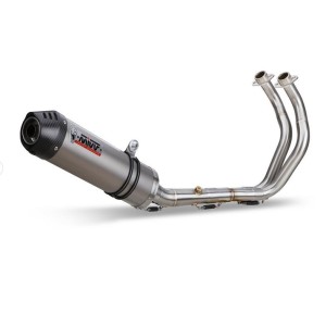 COMPLETE EXHAUST SYSTEM MIVV OVAL YAMAHA TRACER 7 2023-2024, DEKAT TITANIUM/CARBON