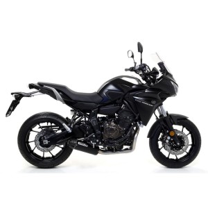 IMPIANTO DI SCARICO COMPLETO ARROW JET RACE YAMAHA TRACER 7 2023-2024, ACCIAIO DARK/CARBONIO, CATALIZZATO