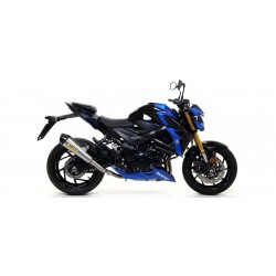 TERMINALE ARROW X-KONE SUZUKI GSX-S 750 2017-2020, ACCIAIO/CARBONIO, OMOLOGATO
