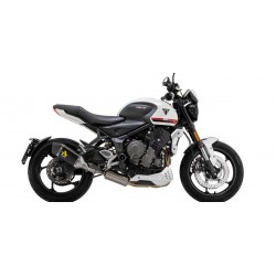 IMPIANTO DI SCARICO COMPLETO ARROW VELOCE TRIUMPH TRIDENT 660 2021-2024, ALLUMINIO DARK, CATALIZZATO 