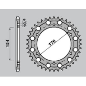 STEEL REAR SPROCKET FOR 525 CHAIN HONDA CROSSRUNNER 800 2015-2020 Z 43