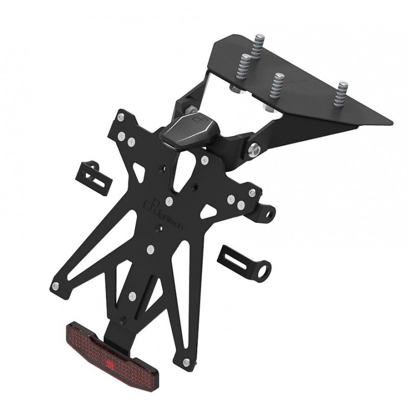 KIT PORTAMATRÍCULA LIGHTECH MOTO MORINI X-CAPE 650 2022-2023, REGULABLE