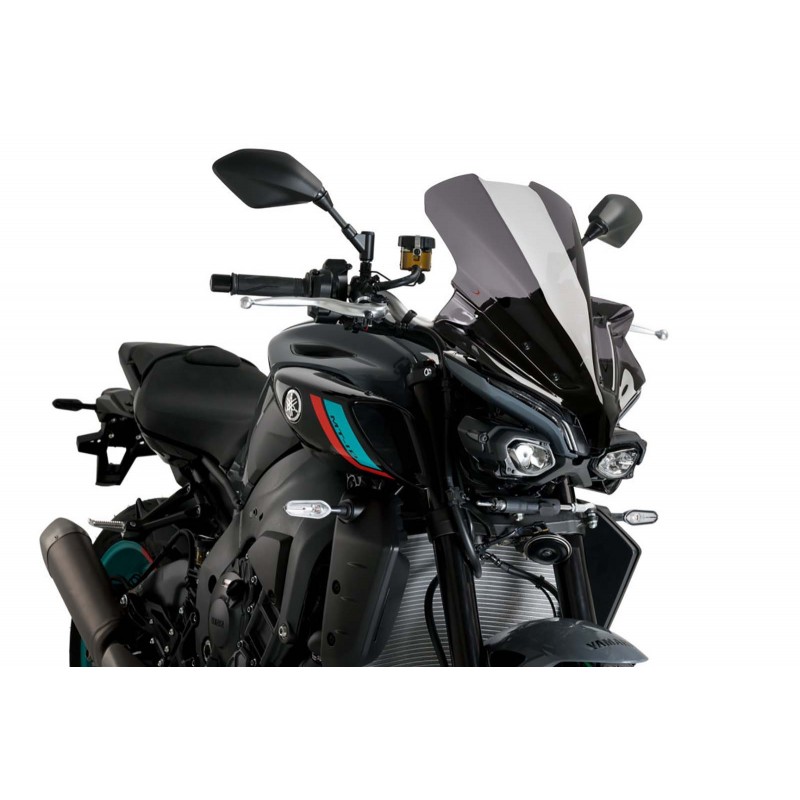 PUIG TOURING WINDSCHUTZSCHEIBE YAMAHA MT-10 SP 2022-2024, DUNKLE RAUCH