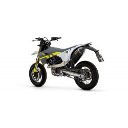 ARROW RACE-TECH EXHAUST HUSQVARNA 701 ENDURO 2021-2024, DARK ALUMINUM/CARBON, CATALYTIC