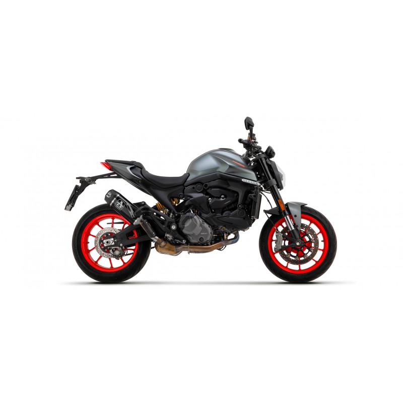 TERMINALE ARROW INDY RACE DUCATI MONSTER 937 2021-2024, ALLUMINIO DARK/CARBONIO, DEKAT