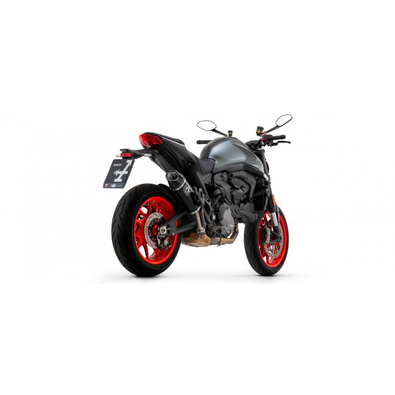 Terminale Di Scarico Dekat Arrow Indy Race Alluminio Dark Carbonio Ducati Monster