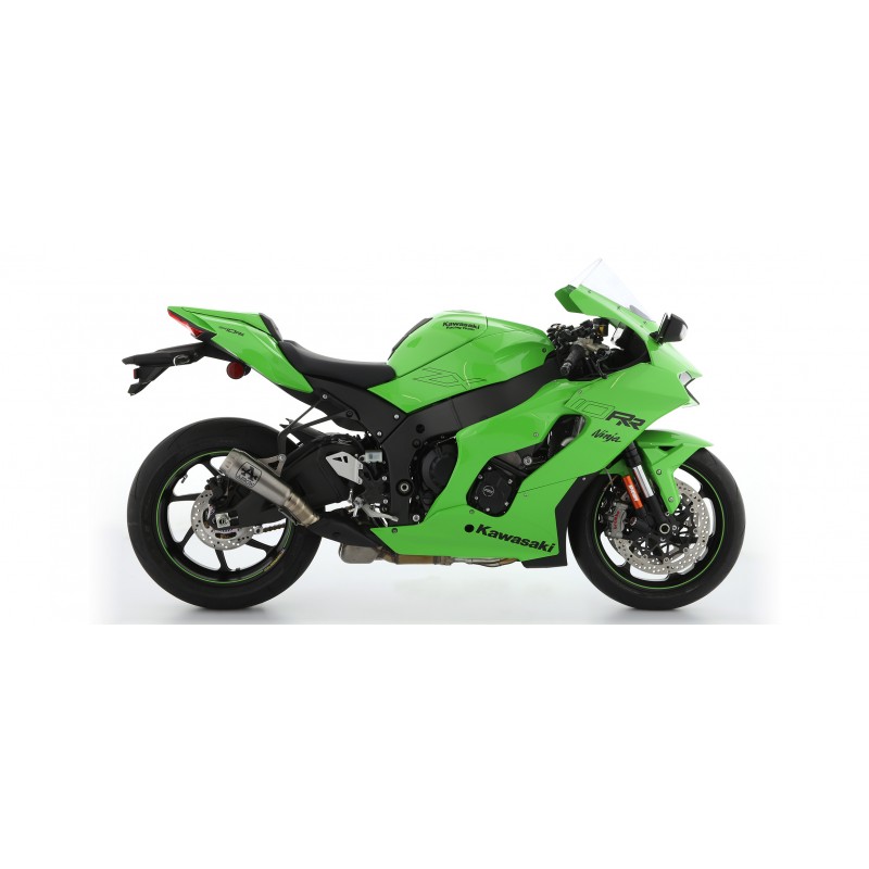 TERMINALE ARROW PRO-RACE KAWASAKI ZX-10R 2021-2024, TITANIO, OMOLOGATO